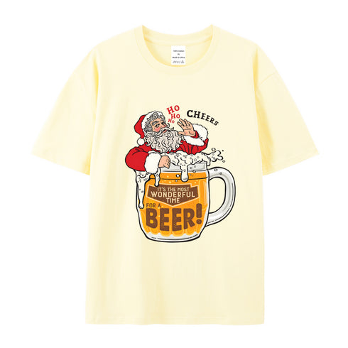 Unisex Christmas Theme Cotton T-Shirt